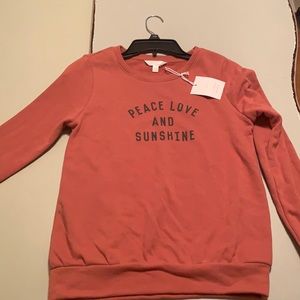 Lauren Conrad Peace, Love, & Sunshine Sweatshirt